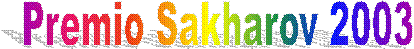 Premio Sakharov 2003